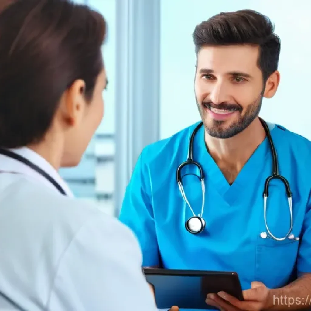 예방의학 업무에서의 커뮤니케이션 - **Prompt 1: Empathetic Medical Consultation for Personalized Care**
"A female doctor, mid-30s, w...